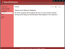Tablet Screenshot of daverobinson.wikispaces.com