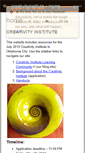 Mobile Screenshot of creativityinstitute.wikispaces.com