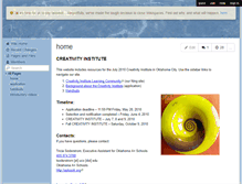 Tablet Screenshot of creativityinstitute.wikispaces.com
