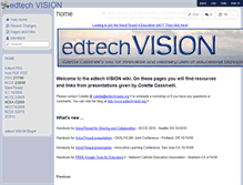 Tablet Screenshot of edtechvision.wikispaces.com
