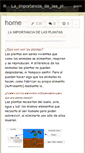 Mobile Screenshot of laimportanciadelasplantas.wikispaces.com