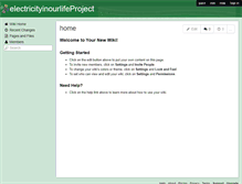 Tablet Screenshot of electricityinourlifeproject.wikispaces.com