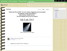 Tablet Screenshot of inklink.wikispaces.com