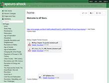 Tablet Screenshot of apeuro-shock.wikispaces.com
