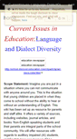 Mobile Screenshot of currentissues-language-dialectdiversity.wikispaces.com