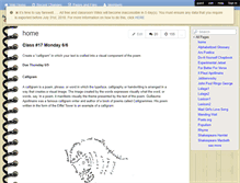 Tablet Screenshot of lalage.wikispaces.com