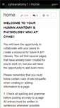 Mobile Screenshot of cyhsanatomy1.wikispaces.com