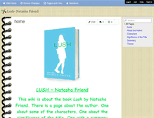 Tablet Screenshot of lush-book.wikispaces.com