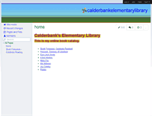 Tablet Screenshot of calderbankelementarylibrary.wikispaces.com