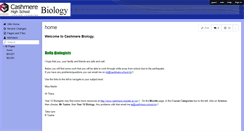 Desktop Screenshot of cashmerebiology.wikispaces.com