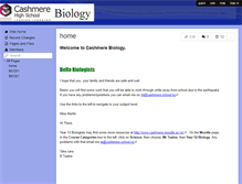 Tablet Screenshot of cashmerebiology.wikispaces.com