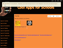Tablet Screenshot of coolappsforschools.wikispaces.com