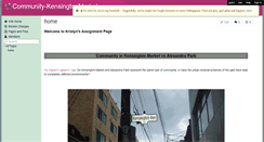 Desktop Screenshot of community-kensingtonmarket.wikispaces.com
