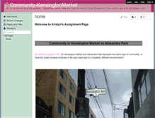 Tablet Screenshot of community-kensingtonmarket.wikispaces.com