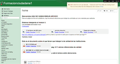 Desktop Screenshot of formacionciudadana1.wikispaces.com