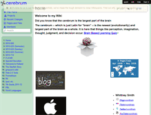 Tablet Screenshot of cerebrum.wikispaces.com