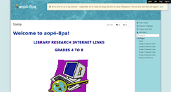 Desktop Screenshot of aop4-8pa.wikispaces.com