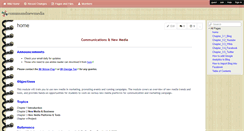 Desktop Screenshot of commsandnewmedia.wikispaces.com