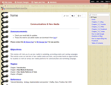 Tablet Screenshot of commsandnewmedia.wikispaces.com