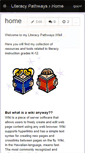 Mobile Screenshot of literacypathways.wikispaces.com