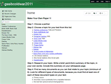 Tablet Screenshot of gssibcoldwar2011.wikispaces.com