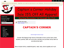 Tablet Screenshot of captscorner-schoolstore.wikispaces.com