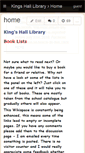 Mobile Screenshot of kingshalllibrary.wikispaces.com
