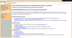 Desktop Screenshot of k12onlineconference.wikispaces.com