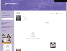 Tablet Screenshot of gestransporte.wikispaces.com