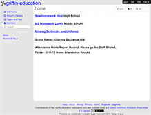 Tablet Screenshot of griffin-education.wikispaces.com
