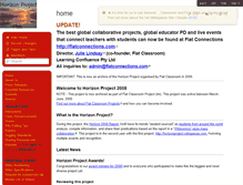 Tablet Screenshot of horizonproject2008.wikispaces.com