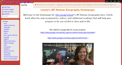 Desktop Screenshot of linslyhumangeography.wikispaces.com