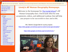 Tablet Screenshot of linslyhumangeography.wikispaces.com