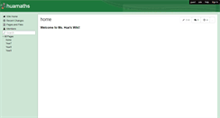 Desktop Screenshot of huamaths.wikispaces.com