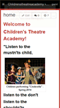 Mobile Screenshot of childrenstheatreacademy.wikispaces.com