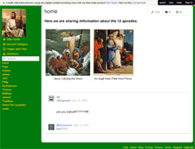 Tablet Screenshot of 12apostles.wikispaces.com