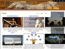 Tablet Screenshot of emsresearchguide.wikispaces.com