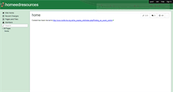Desktop Screenshot of homeedresources.wikispaces.com