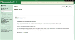 Desktop Screenshot of basededatos2010.wikispaces.com