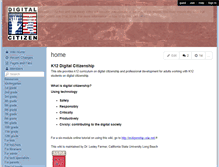 Tablet Screenshot of k12digitalcitizenship.wikispaces.com