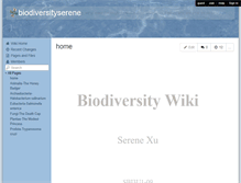 Tablet Screenshot of biodiversityserene.wikispaces.com