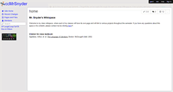 Desktop Screenshot of ccmrsnyder.wikispaces.com