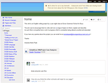 Tablet Screenshot of globaldover.wikispaces.com