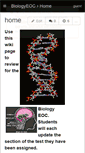 Mobile Screenshot of biologyeoc.wikispaces.com
