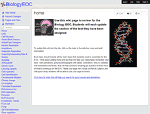 Tablet Screenshot of biologyeoc.wikispaces.com
