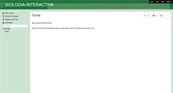 Desktop Screenshot of biologia-interactiva.wikispaces.com