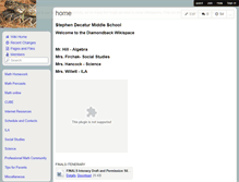 Tablet Screenshot of diamondbacks.wikispaces.com