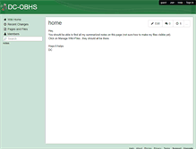 Tablet Screenshot of dc-obhs.wikispaces.com