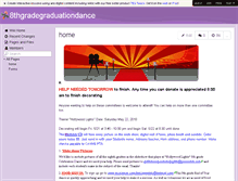 Tablet Screenshot of 8thgradegraduationdance.wikispaces.com