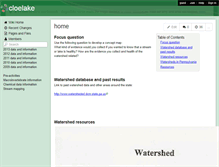 Tablet Screenshot of cloelake.wikispaces.com